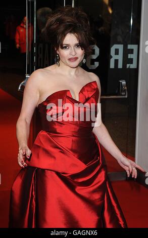 Helena Bonham Carter arrives for the premiere of Sweeney Todd: The Demon Barber of Fleet Street at the Odeon West End Cinema, Leicester Square, London. Stock Photo