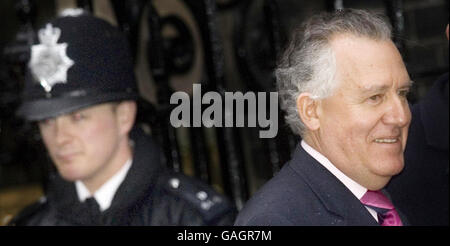 Work and Pensions Secretary Peter Hain leaves the cabinet meeting in Downing Street. Stock Photo