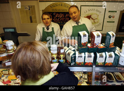 Ian Narraway, father of England debutant Luke, at work at his Butchers ...