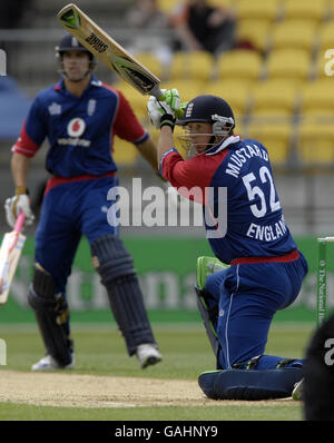 England's Phil Mustard in action during the First One Day International match at the Westpac Stadium, Wellington, New Zealand. Stock Photo