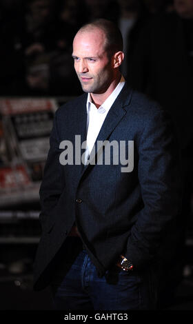 Jason Statham arrives for the World Premiere of The Bank Job, at the Odeon West End in Leicester Square, central London. Stock Photo
