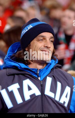 Soccer - European Championships 2004 Qualifier - Group Nine - Wales v Italy. Massimo Oddo, Italy Stock Photo