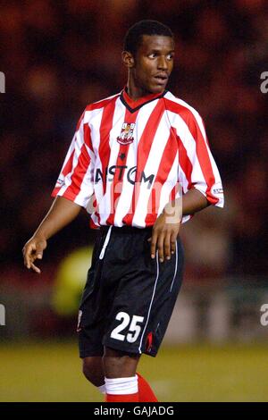 Soccer - LDV Vans Trophy - Northern Section - Lincoln City v Shrewsbury Town. Tyrone Thompson, Lincoln City Stock Photo