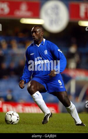 Soccer - Worthington Cup - Fourth Round - Chelsea v Everton. Jimmy Floyd Hasselbaink, Chelsea Stock Photo