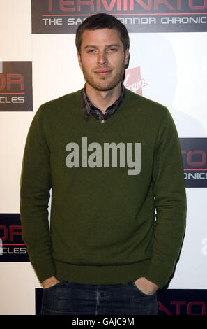 Rick Edwards arrives for the Terminator: The Sarah Connor Chronicles launch party at 24 London, in west London. Stock Photo