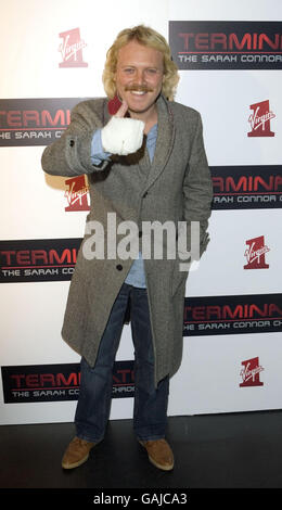 Leigh Francis arrives for the Terminator: The Sarah Connor Chronicles launch party at 24 London, in west London. Stock Photo