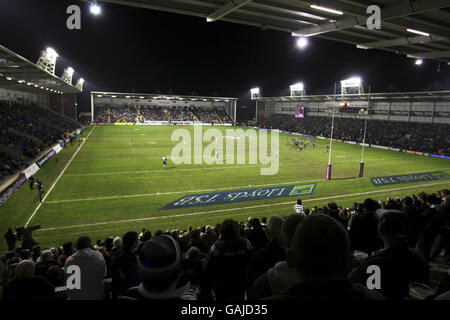 Rugby League - Engage Super League - Warrington Wolves v Hull FC - Halliwell Jones Stadium. General view of the Halliwell Jones Stadium Stock Photo