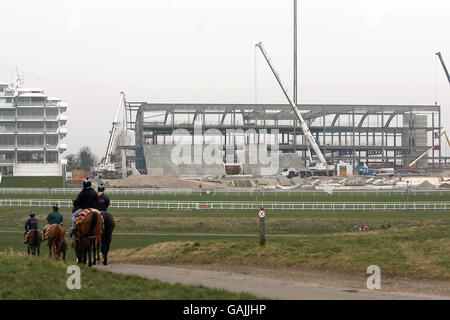 Horse Racing - Grandstand Redevelopment - Epsom Downs Racecourse. Redevelopment of the Grandstand at Epsom Downs Racecourse Stock Photo