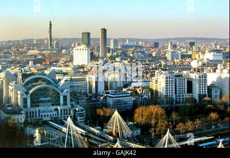 London skyline from the London Eye Stock Photo