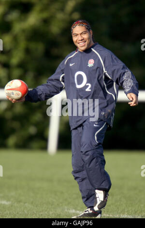 Rugby Union - England Training Session - Bath University Stock Photo