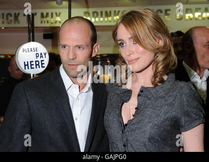 Jason Statham & Keeley Hawes arrive for the World Premiere of The Bank Job, at the Odeon West End in Leicester Square, central London. Stock Photo