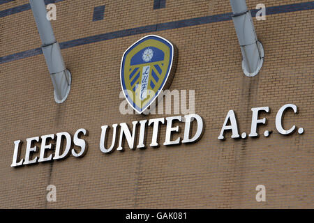 Soccer - Coca-Cola Football League One - Leeds United v Crewe Alexandra - Elland Road. General view of the outside of Elland Road, home of Leeds United Stock Photo