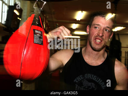 Boxing - Enzo Maccarinelli Work Out - Peacock Gym Stock Photo