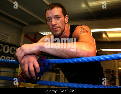 Boxing - Enzo Maccarinelli Work Out - Peacock Gym. Enzo Maccarinelli at the Peacock Gym in London. Stock Photo