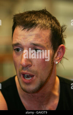 Boxing - Enzo Maccarinelli Work Out - Peacock Gym. Enzo Maccarinelli at the Peacock Gym in London. Stock Photo