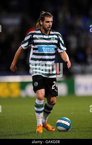 Soccer - UEFA Cup - Round Of 16 - First Leg - Bolton Wanderers v Sporting Lisbon - The Reebok Stadium. Miguel Veloso, Sporting Lisbon Stock Photo
