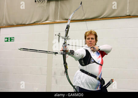 Archery - British Paralympic Association - Training - Lilleshall National Sports Centre Stock Photo