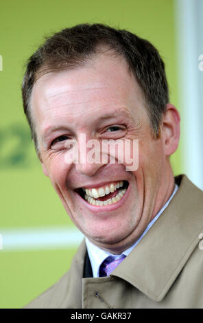 Horse Racing - The 2008 John Smith's Grand National Meeting - Aintree Racecourse. Trainer David Pipe Stock Photo