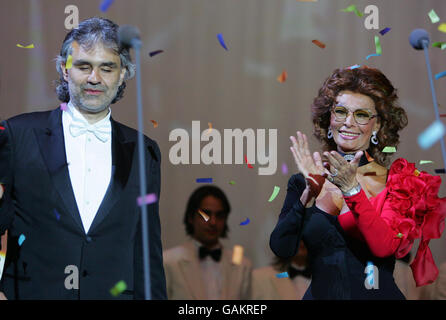 Sophia Loren christens cruise ship MSC Poesia - Dover Stock Photo