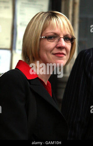 Kristen Turton's widow Sharon Turton leaves the inquest into his death