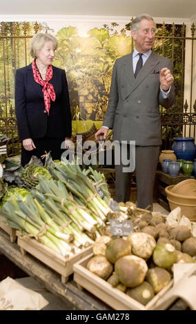 Prince Charles And Camilla Open The New Highgrove Shop - Tetbury Stock Photo