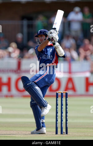 Cricket - World Cup 2003 - England v Namibia. England's Michael Vaughan in action against Namibia. Stock Photo