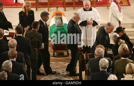 Former President's remains moved to cathedral Stock Photo