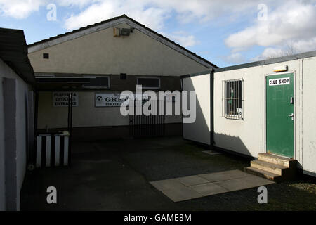 Soccer - Clydesdale Bank Premier League - Raydale Park Feature. Raydale Park, the home of Gretna Football Club Stock Photo