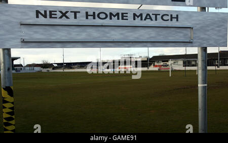 Soccer - Clydesdale Bank Premier League - Raydale Park Feature. Raydale Park, the home of Gretna Football Club Stock Photo