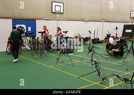 Archery - British Paralympic Association - Training - Lilleshall National Sports Centre Stock Photo