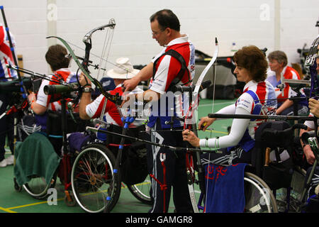 Archery - British Paralympic Association - Training - Lilleshall National Sports Centre Stock Photo