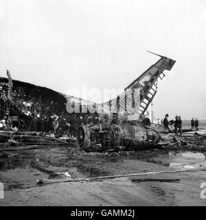 Disasters - Boeing 707 Heathrow Crash Stock Photo