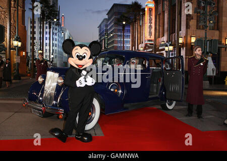 Mickey Mouse arrives at the opening of The Twilight Zone of Terror during the 15th Anniversary Celebrations of Disneyland Paris. Stock Photo