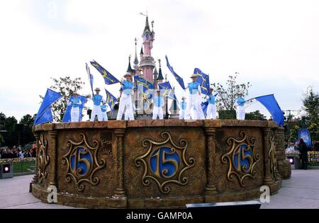 Candleabration during the 15th Anniversary Celebration of Disneyland Paris. Stock Photo