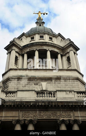 The Central Criminal Court - Old Bailey - London. A general view of the Central Criminal Court, Old Bailey Stock Photo