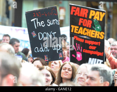 Teachers strike Stock Photo