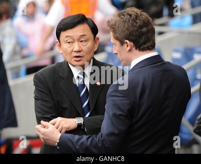 Soccer - Barclays Premier League - Manchester City v Fulham - City of Manchester Stadium. Manchester City owner Thaksin Shinawatra. Stock Photo