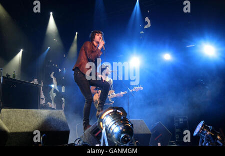 The Kooks perform at Radio 1's Big Weekend, the UK's biggest free music festival, at Mote Park, Maidstone in Kent. Stock Photo