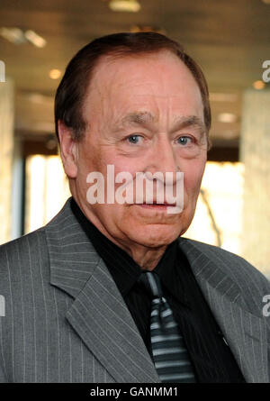 Dennis Stafford, one of the men convicted for the notorious 'One-Armed Bandit Murder' in Newcastle in 1967, poses for the media at the Hilton Olympia, London. Stock Photo