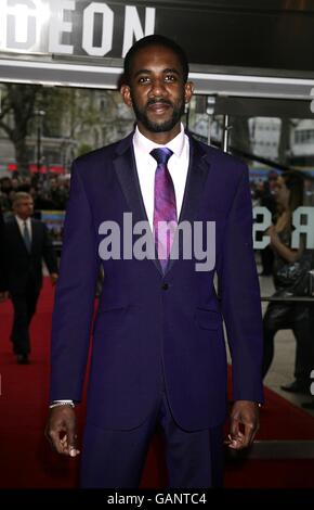 Rhashan Stone arrives for the World Charity Premiere of Three and Out at the Odeon West End Cinema, Leicester Square, London. Stock Photo