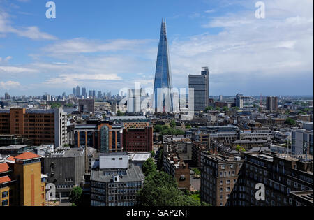 the shard building, from tate modern, london, england Stock Photo