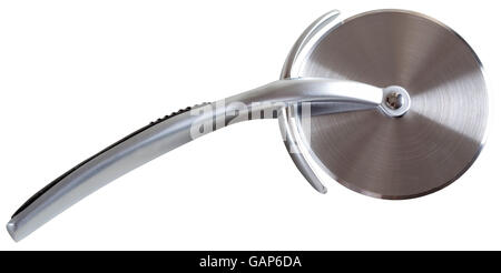 Pizza cutter isolated on white background with clipping path included Stock Photo