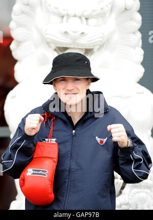 Boxing - Ricky Hatton Press Conference - Vermillion Cinnabar. Ricky Hatton after the press conference at the Vermillion Cinnabar, Manchester. Stock Photo