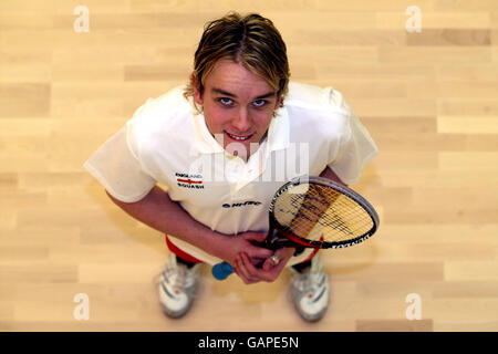 Squash - European Squash Championships 2003 - England Photocall. James Willstrop, England Stock Photo