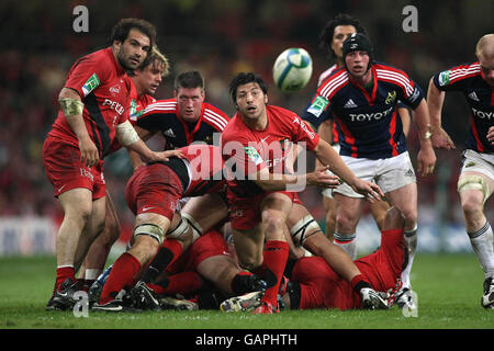 Toulouse's Byron Kelleher during the Heineken Cup Final at the Millennium Stadium, Cardiff. Stock Photo