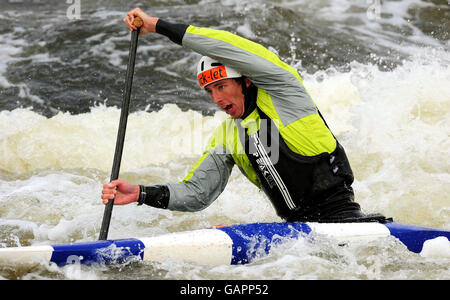 Slalom canoeist David Florence during a photo call at John Dudderidge House, Nottingham. Stock Photo