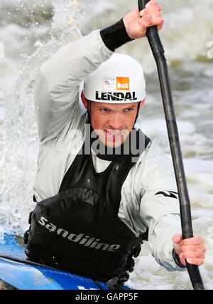 Team GB Slalom canoeist Campbell Walsh during a photo call at John Dudderidge House, Nottingham. Stock Photo