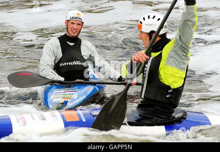 Team GB Slalom canoeist Campbell Walsh during a photo call at John Dudderidge House, Nottingham. Stock Photo