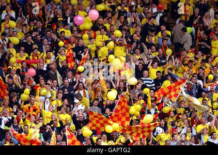 Soccer - AXA FA Cup - Semi Final - Watford v Southampton. Watford enjoy the game Stock Photo