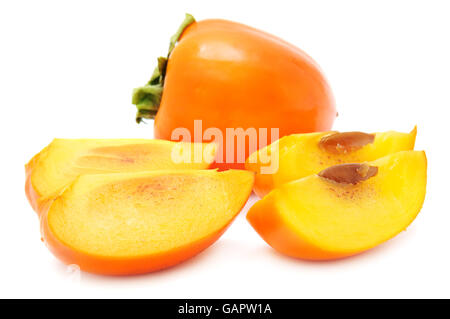 persimmon isolated on white background Stock Photo